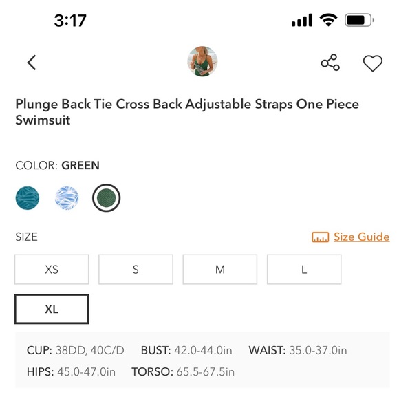 Plunge Back Tie Cross Back Adjustable Straps One Piece Swimsuit - Picture 6 of 7